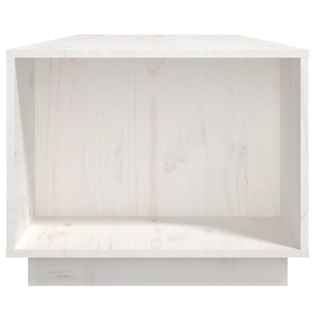 Salontafel 110X50X40 Cm Massief Grenenhout Wit