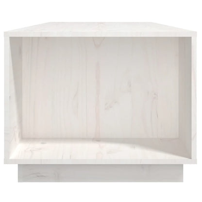Salontafel 110X50X40 Cm Massief Grenenhout Wit