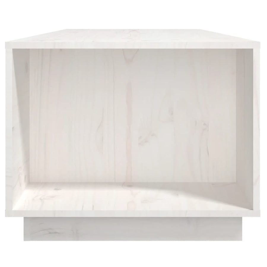 Salontafel 110X50X40 Cm Massief Grenenhout Wit