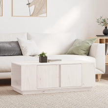 Salontafel 110X50X40 Cm Massief Grenenhout Wit