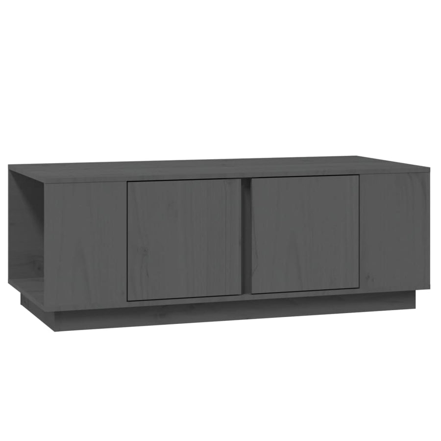 Salontafel 110X50X40 Cm Massief Grenenhout Grijs