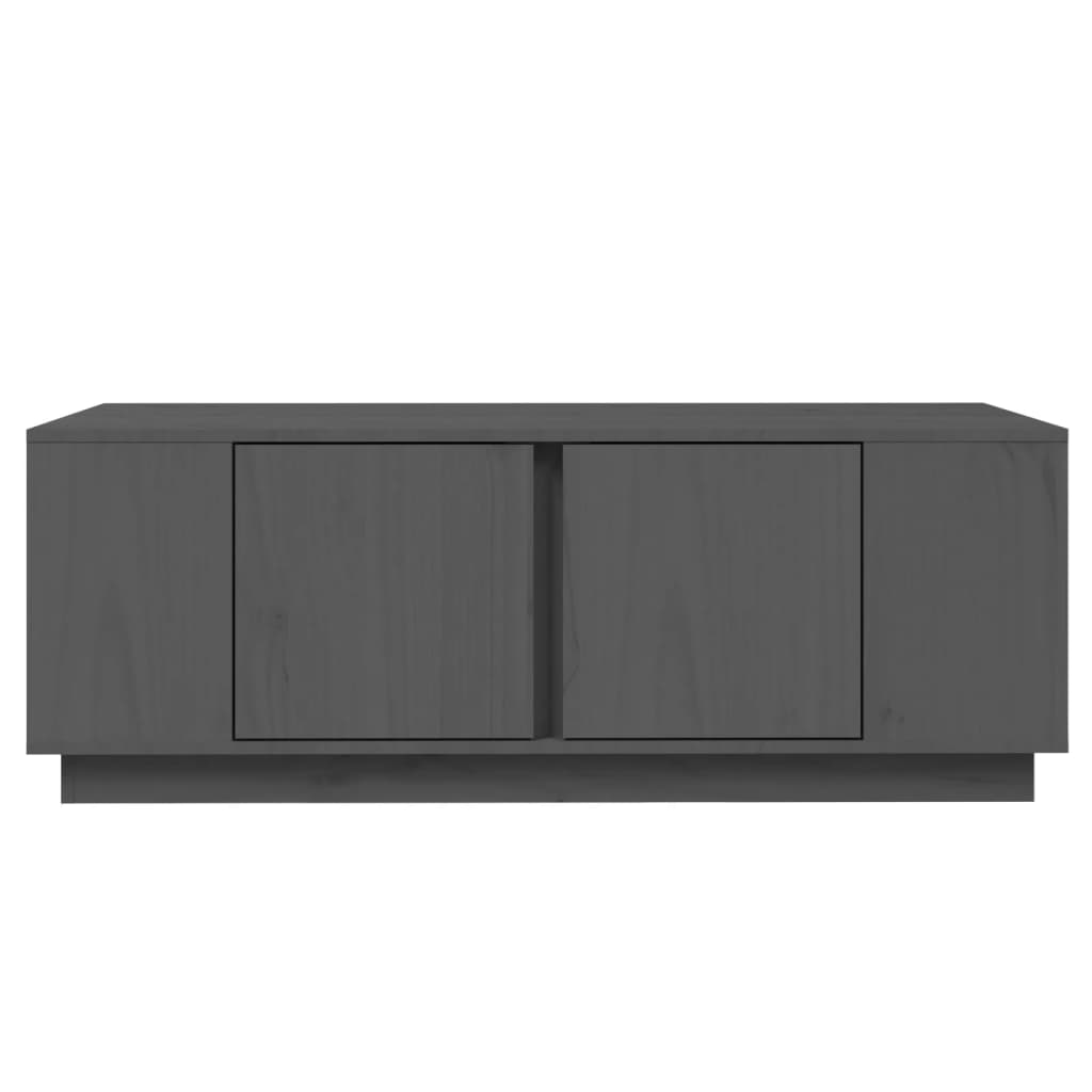Salontafel 110X50X40 Cm Massief Grenenhout Grijs