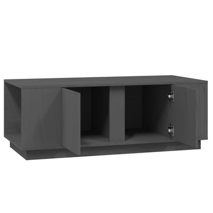 Salontafel 110X50X40 Cm Massief Grenenhout Grijs