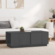 Coffee table 110x50x40 cm solid pine wood grey
