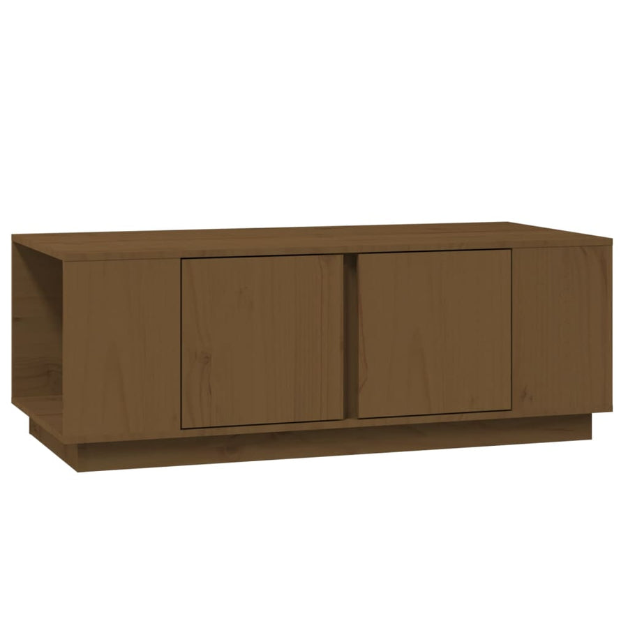 Salontafel 110X50X40 Cm Massief Grenenhout Honingbruin