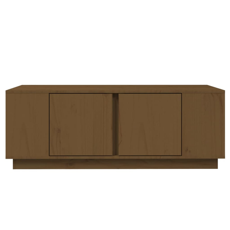 Salontafel 110X50X40 Cm Massief Grenenhout Honingbruin