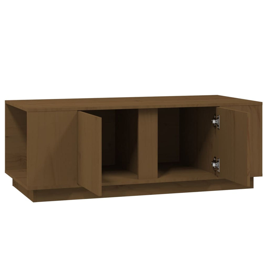 Salontafel 110X50X40 Cm Massief Grenenhout Honingbruin