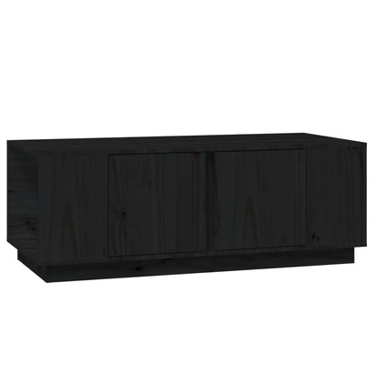 Salontafel 110X50X40 Cm Massief Grenenhout Zwart