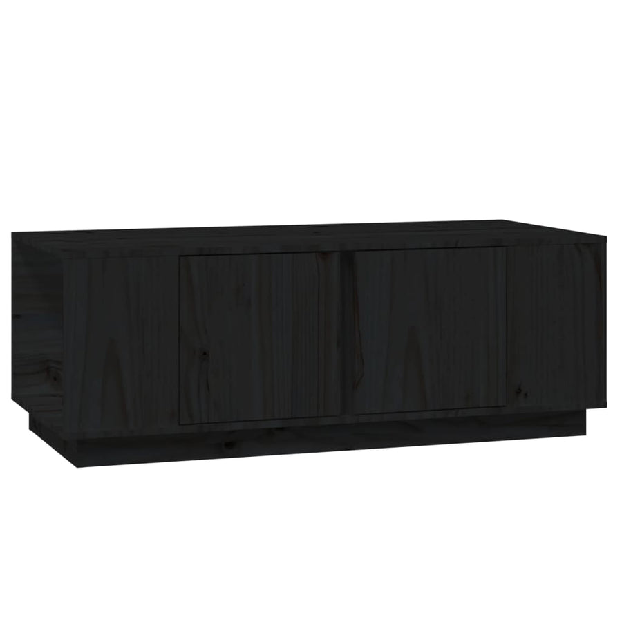 Salontafel 110X50X40 Cm Massief Grenenhout Zwart