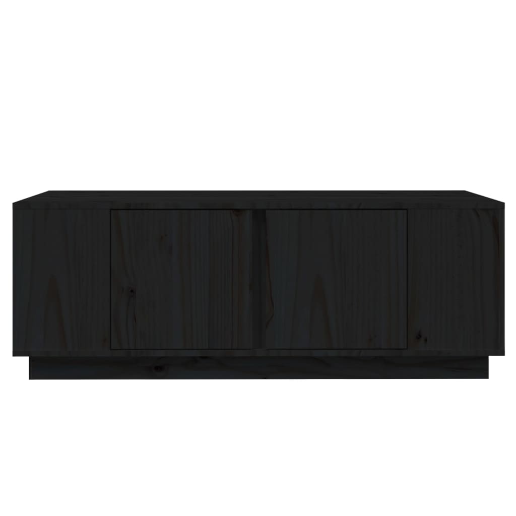 Salontafel 110X50X40 Cm Massief Grenenhout Zwart