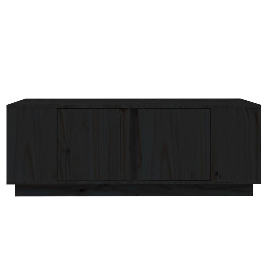 Salontafel 110X50X40 Cm Massief Grenenhout Zwart
