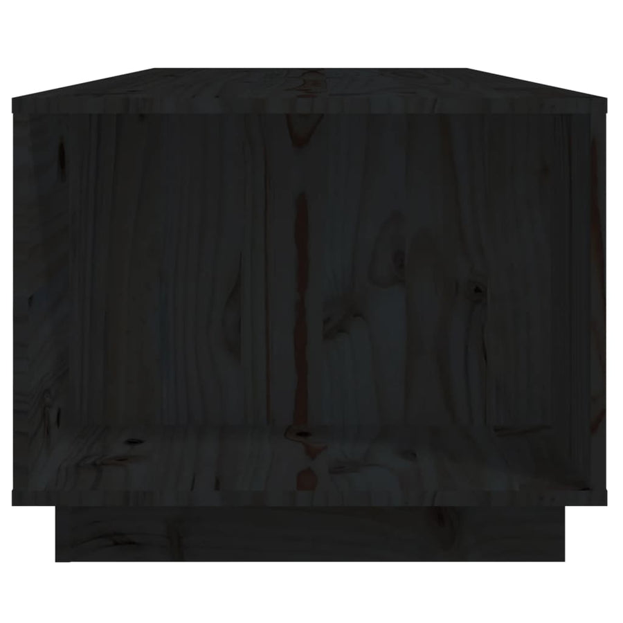 Salontafel 110X50X40 Cm Massief Grenenhout Zwart