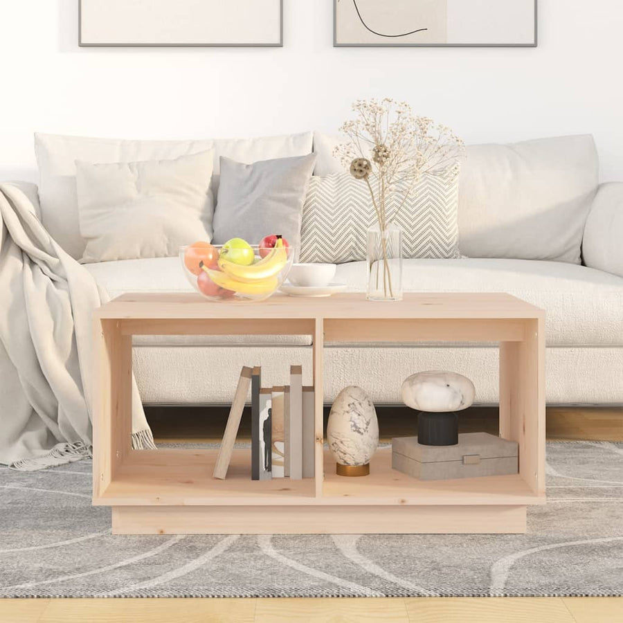 Salontafel 80X50X40 Cm Massief Grenenhout Naturel