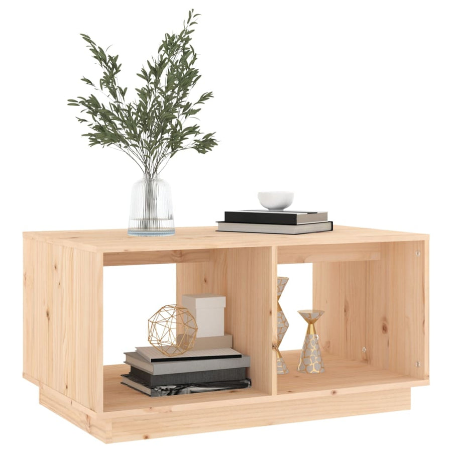 Salontafel 80X50X40 Cm Massief Grenenhout Naturel