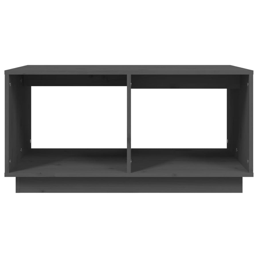 Salontafel 80X50X40 Cm Massief Grenenhout Grijs