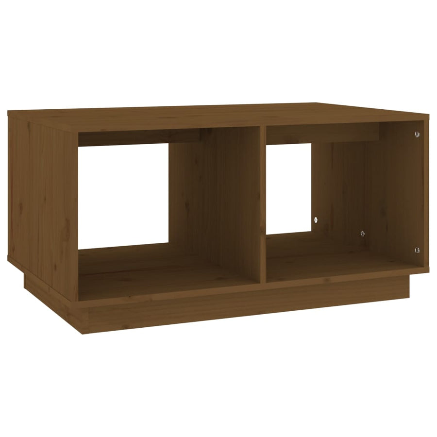 Salontafel 80X50X40 Cm Massief Grenenhout Honingbruin