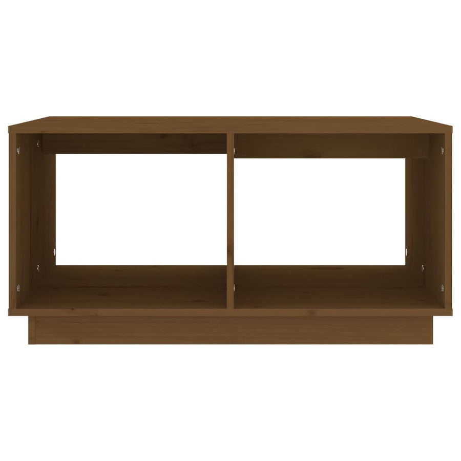 Salontafel 80X50X40 Cm Massief Grenenhout Honingbruin