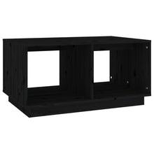 Salontafel 80X50X40 Cm Massief Grenenhout Zwart