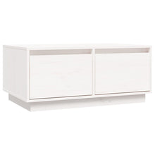 Salontafel 80X50X35 Cm Massief Grenenhout Wit