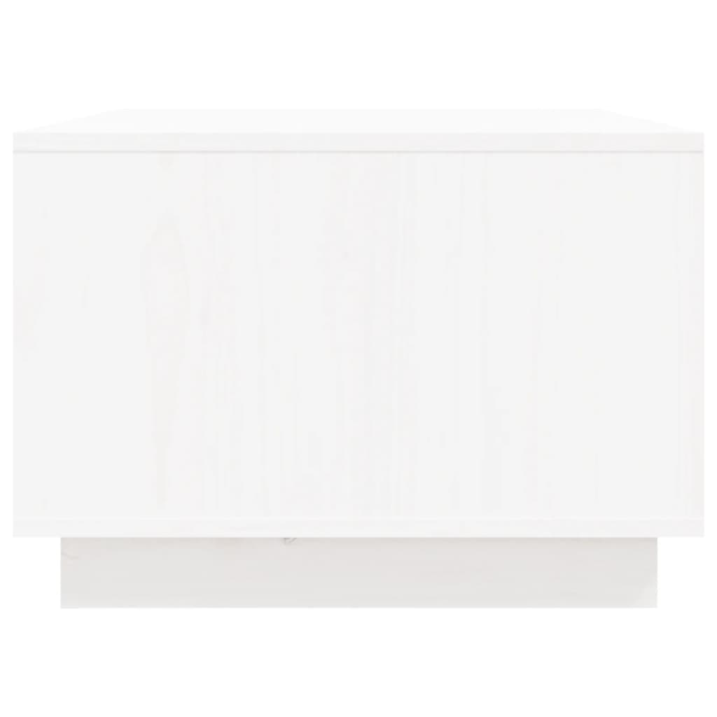 Salontafel 80X50X35 Cm Massief Grenenhout Wit