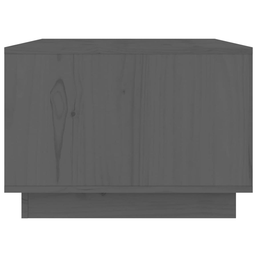 Salontafel 80X50X35 Cm Massief Grenenhout Grijs