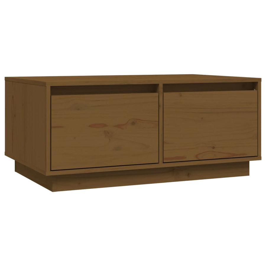 Salontafel 80X50X35 Cm Massief Grenenhout Honingbruin