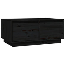 Salontafel 80X50X35 Cm Massief Grenenhout Zwart