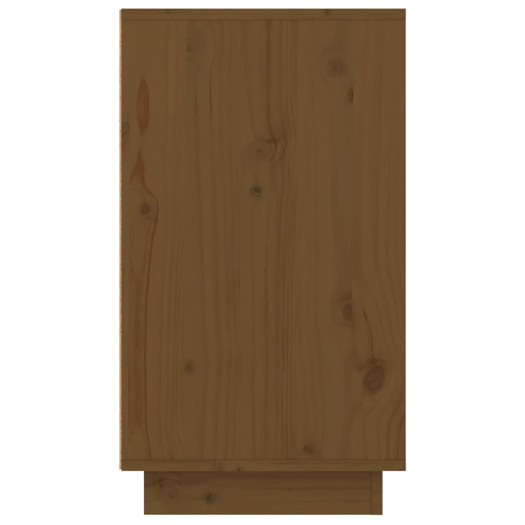 Schoenenkast 0X34X6 Cm Massief Grenenhout Honingbruin