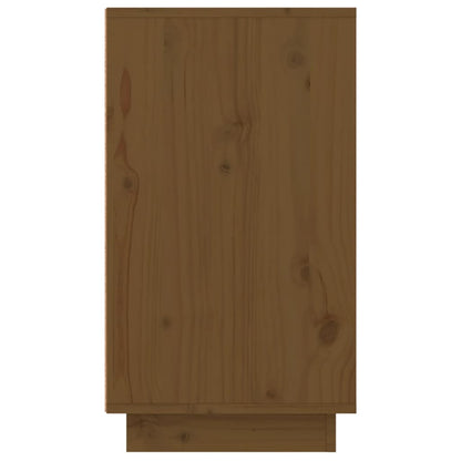 Schoenenkast 0X34X6 Cm Massief Grenenhout Honingbruin