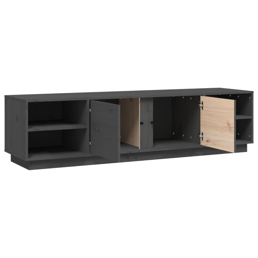 Tv-Meubel 56X40X40 Cm Massief Grenenhout Grijs