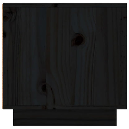 Tv-Meubel 56X40X40 Cm Massief Grenenhout Zwart