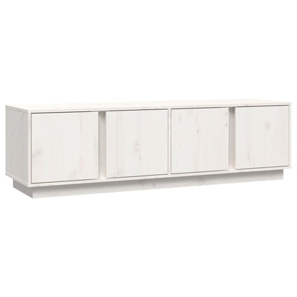 Tv-Meubel 40X40X40 Cm Massief Grenenhout Wit