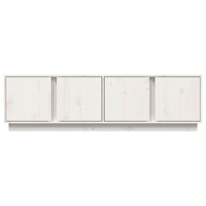 Tv-Meubel 40X40X40 Cm Massief Grenenhout Wit