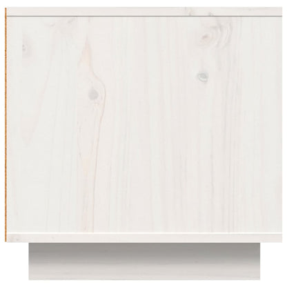 Tv-Meubel 40X40X40 Cm Massief Grenenhout Wit