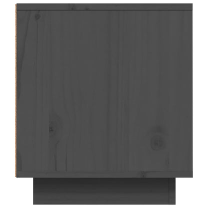 Tv-Meubel 80X35X40,5 Cm Massief Grenenhout Grijs