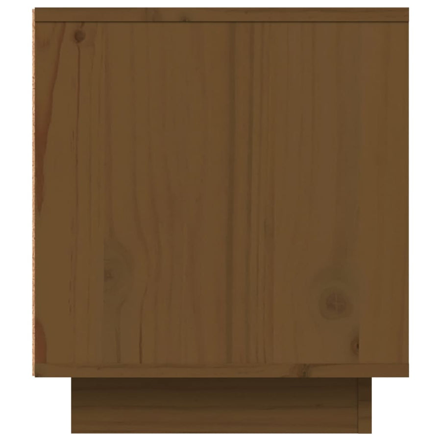 Tv-Meubel 80X35X40,5 Cm Massief Grenenhout Honingbruin