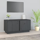 TV Cabinet 80x35x40.5 cm Solid Pine Wood Grey