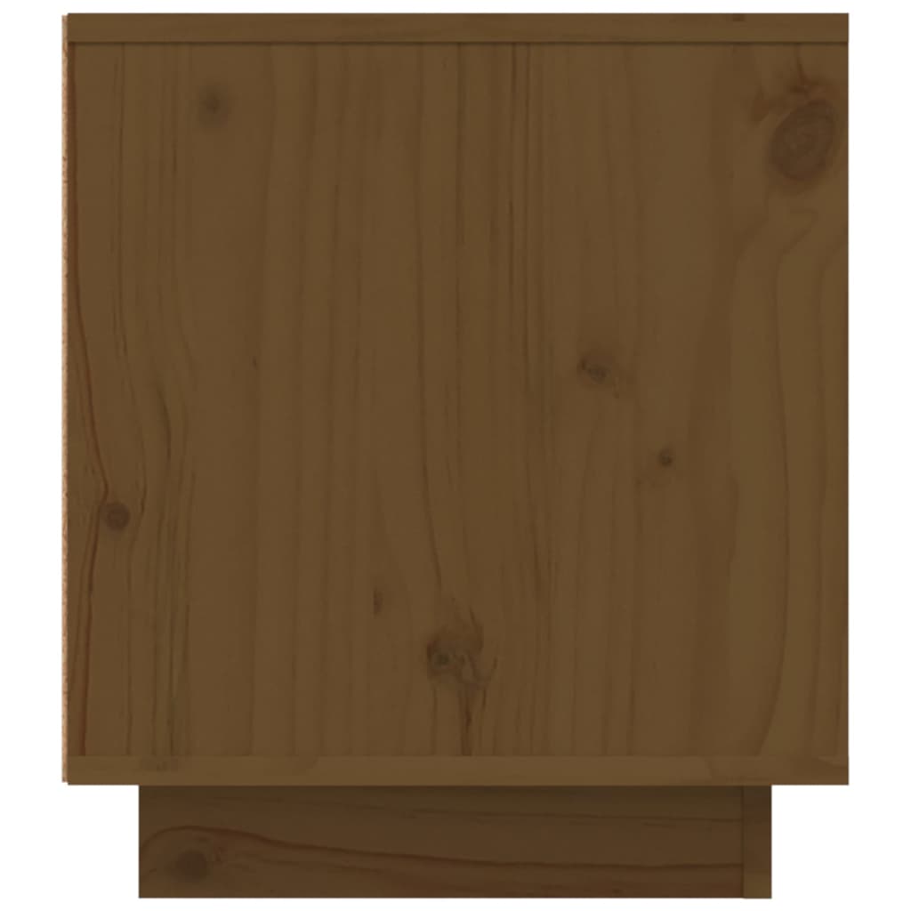 Tv-Meubel 0X35X40,5 Cm Massief Grenenhout Honingbruin