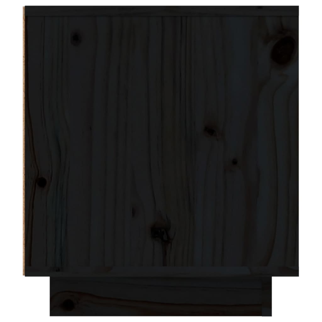Tv-meubel 110x35x40,5 cm massief grenenhout zwart