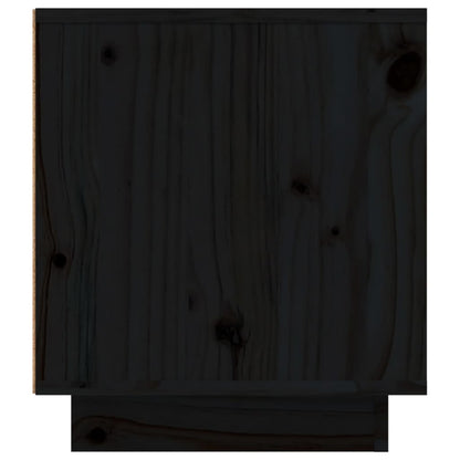 Tv-meubel 110x35x40,5 cm massief grenenhout zwart