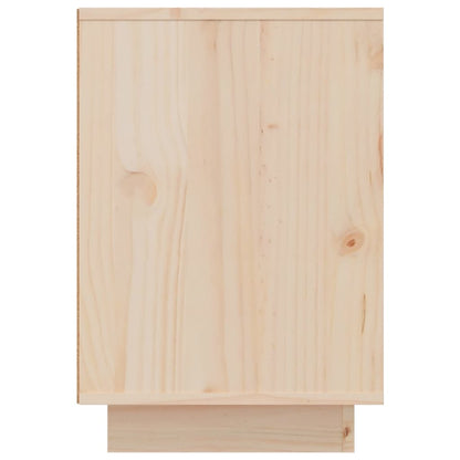 Nachtkastje 50X34X50 Cm Massief Grenenhout 1 Naturel