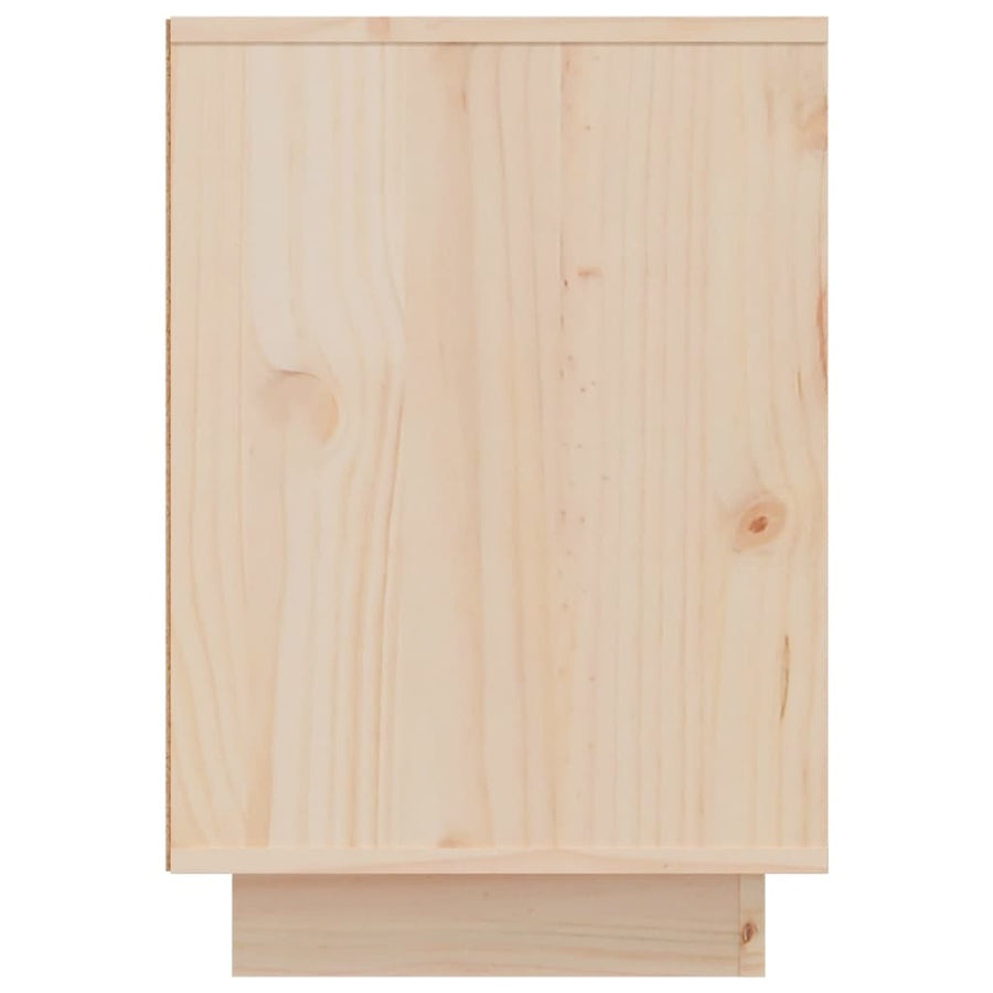 Nachtkastje 50X34X50 Cm Massief Grenenhout 1 Naturel