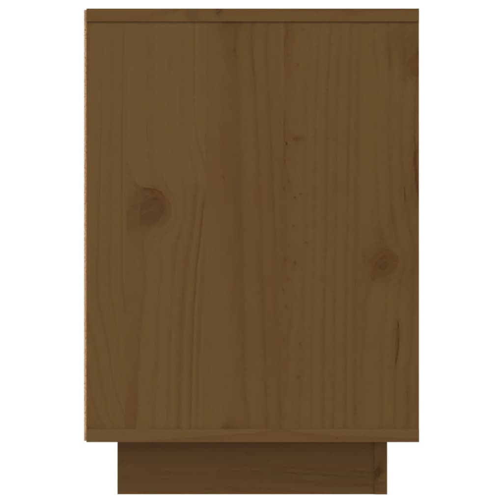 Nachtkastjes 2 St 50X34X50 Cm Massief Grenenhout Honingbruin