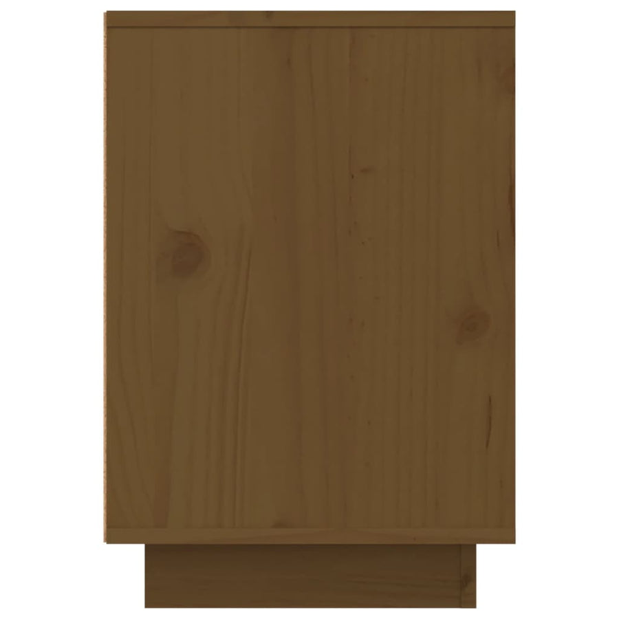 Nachtkastjes 2 St 50X34X50 Cm Massief Grenenhout Honingbruin
