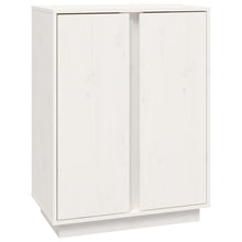 Dressoir 60X35X80 Cm Massief Grenenhout Wit