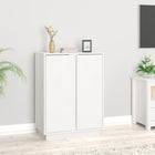 Dressoir 60x35x80 cm massief grenenhout wit
