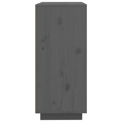 Dressoir 60X35X80 Cm Massief Grenenhout Grijs