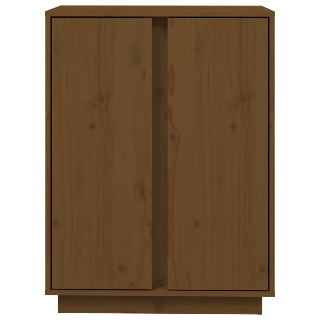 Dressoir 60X35X80 Cm Massief Grenenhout Honingbruin