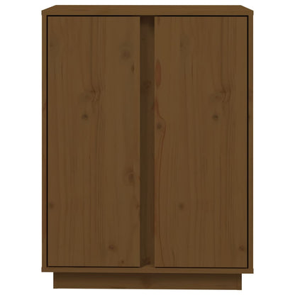 Dressoir 60X35X80 Cm Massief Grenenhout Honingbruin