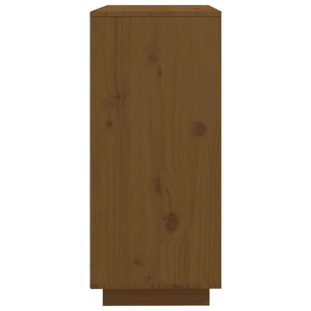 Dressoir 60X35X80 Cm Massief Grenenhout Honingbruin